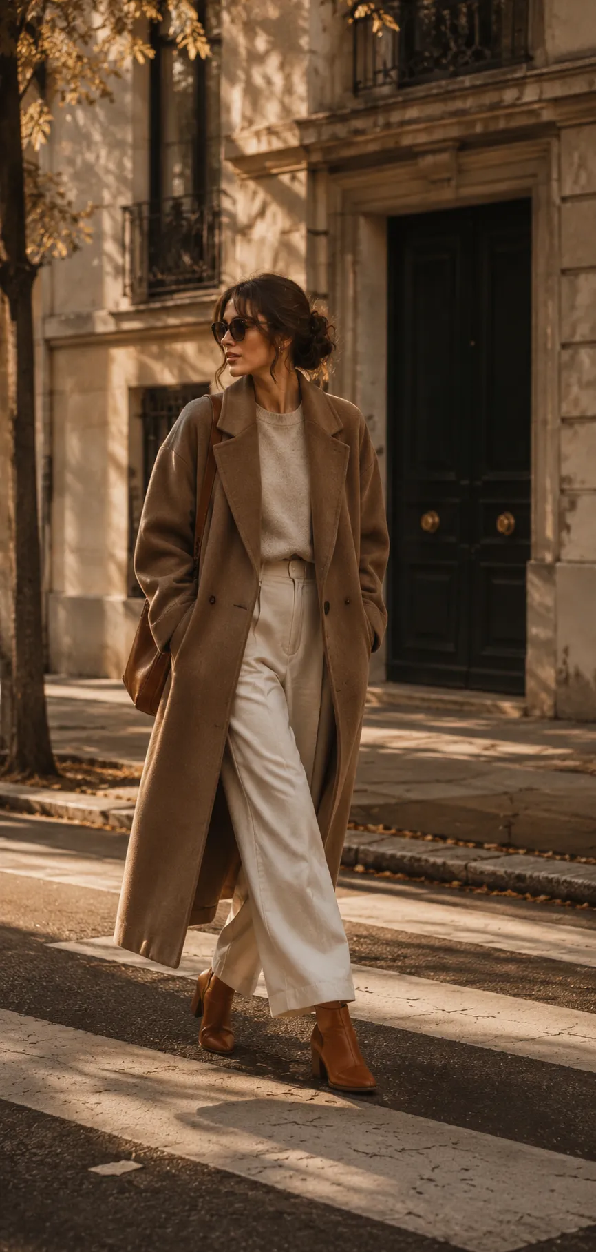 The long-coat city walk